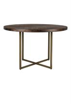 Dutchbone class - eettafel rond - visgraat, Huis en Inrichting, Tafels | Eettafels, Ophalen, Zo goed als nieuw, Rond