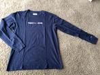 Donkerblauwe Longsleeve Tommy hilfiger maat large, Comme neuf, Bleu, Tommy hilfiger, Envoi