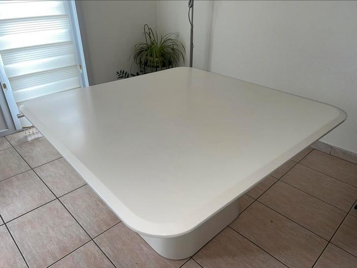 Eettafel, Huis en Inrichting, Tafels | Eettafels, Gebruikt, 100 tot 150 cm, 100 tot 150 cm, Vijf personen of meer, Vierkant, Ophalen of Verzenden