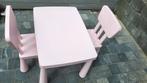 Tafel en 2 stoelen Mammut licht roze, Kinderen en Baby's, Kinderkamer | Tafels en Stoelen, Ophalen, Gebruikt, Tafel(s) en Stoel(en)