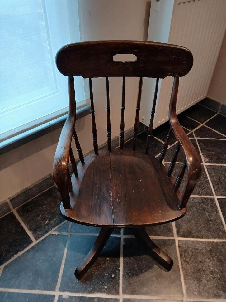 Swain & Son bureaustoel eik, Huis en Inrichting, Stoelen, Gebruikt, Ophalen