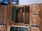 Eiken wandkast 3 delig, Huis en Inrichting, Ophalen, 250 tot 300 cm, Eikenhout, 200 cm of meer