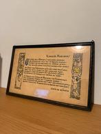 Vintage kader met een gedicht van Clem De Ridder, Ophalen of Verzenden