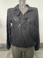 Prachtige blouse (38) van Xandres !, Comme neuf, Noir, Taille 38/40 (M), Envoi
