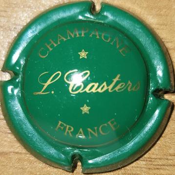 Champagnecapsule Louis CASTERS groen & mat goud nr.04