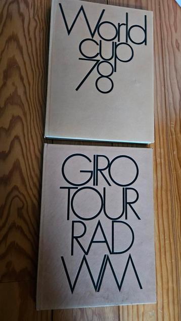 Lot 2 livres Giro Tour rad et Wold cup 1978 beschikbaar voor biedingen