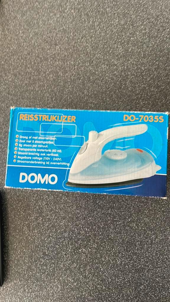 Domo DO7035S reisstrijkijzer met stoom, Electroménager, Fers à repasser & Planches à repasser, Comme neuf, Enlèvement