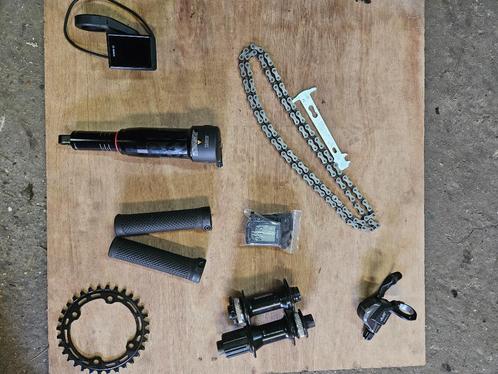 Mtb parts, mountainbike onderdelen, Fietsen en Brommers, Fietsonderdelen, Zo goed als nieuw, Mountainbike, Ophalen