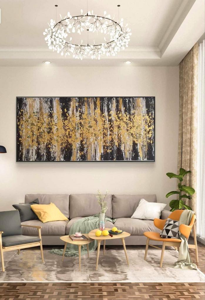 Golden Love, Antiek en Kunst, Kunst | Schilderijen | Abstract, Ophalen