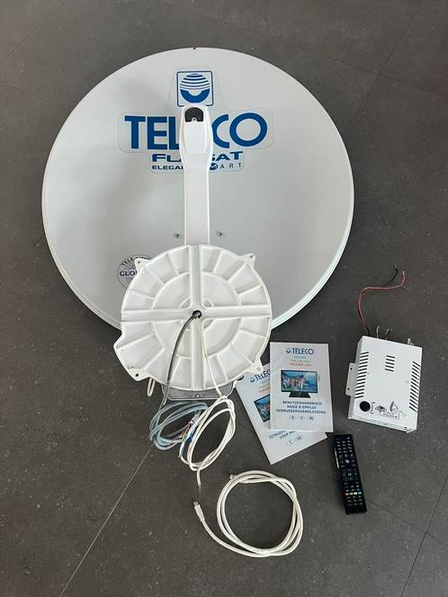 Teleco Flatsat elegance smart + 21’ TV, Caravans en Kamperen, Mobilhome-accessoires, Zo goed als nieuw, Ophalen