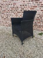 2 poly rotan stoelen met alu frame, Jardin & Terrasse, Chaises de jardin, Comme neuf, Rotin, Enlèvement ou Envoi