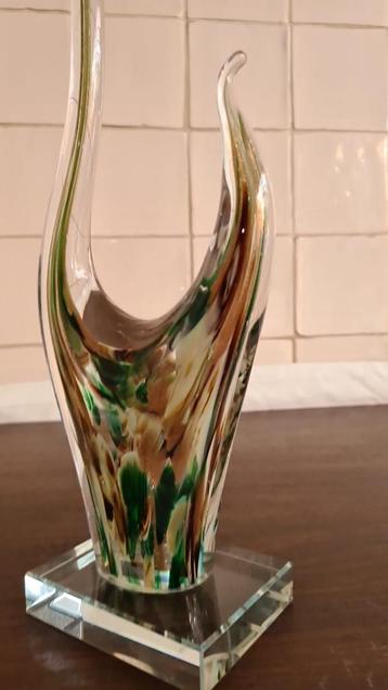 Sculpture d'art en verre Leonardo Impulso, h. 38 cm 