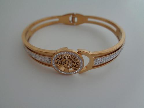 Bracelet arbre de vie doré. Neuf, Handtassen en Accessoires, Armbanden, Nieuw, Overige materialen, Geel, Ophalen of Verzenden