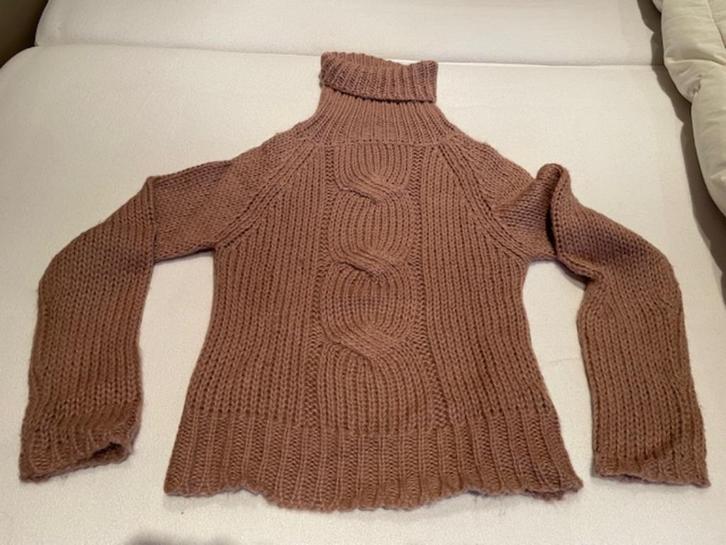 Rolkraagpull Massimo Dutti maat 38, Kleding | Dames, Truien en Vesten, Zo goed als nieuw, Maat 38/40 (M), Roze, Ophalen of Verzenden