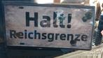 Panneau Halt Reichsgrenze WW2, Enlèvement ou Envoi, Neuf