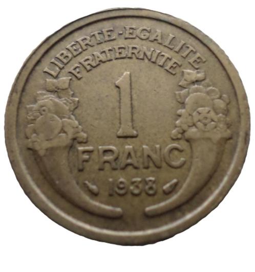 FRANCE.... 1 franc Morlon -année 1938, Postzegels en Munten, Munten | Europa | Niet-Euromunten, Losse munt, Frankrijk, Verzenden