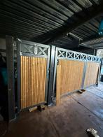 Nieuwe poort staal met hout, Tuin en Terras, Ophalen, Zo goed als nieuw, Hout