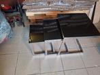 3 inschuifbare bijzettafels perfecte staat, Huis en Inrichting, Ophalen, Zo goed als nieuw, Glas