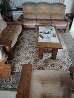 eiken salon, Ophalen, Zo goed als nieuw, Rechte bank, Hout