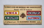 Emaille reclamebord Glucoseries Réunies Aalst., Ophalen of Verzenden, Zo goed als nieuw, Reclamebord