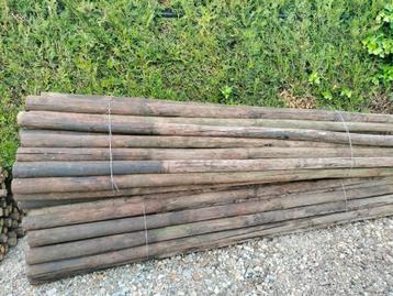 Houten palen +10 CM dik 3 meter lang, Ophalen, Zo goed als nieuw, Palen