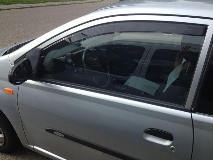 Zijwindschermen Daihatsu raamspoilers pasvorm donker Cuore, Auto diversen, Tuning en Styling, Ophalen of Verzenden
