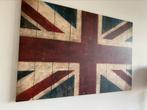 Union Jack op canvas 150cm x 100cm, Comme neuf, Enlèvement ou Envoi