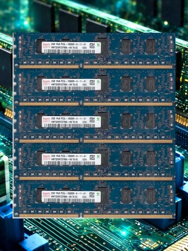 (5x2go) ram ddr3 ecc geregistreerde hynix - hmt325r7cfr8a, Computers en Software, RAM geheugen, Gebruikt, Desktop, 2 GB, DDR3