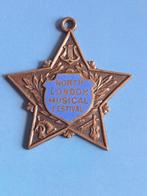 1936 North London music festival medaille, Verzenden, Brons