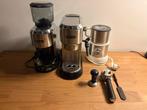 Espresso machine + grinder + milk foamer, Machine à espresso, Réservoir d'eau amovible, Café en grains, Enlèvement