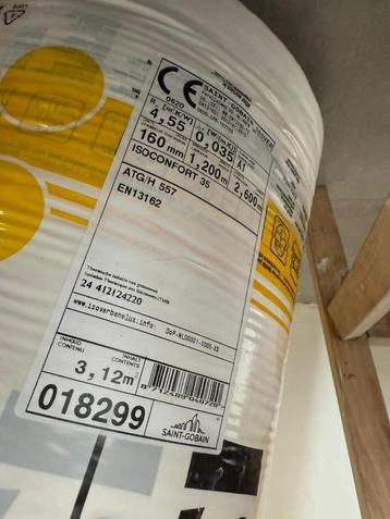isolatie rol isover 16cm dik - 2 rollen beschikbaar voor biedingen