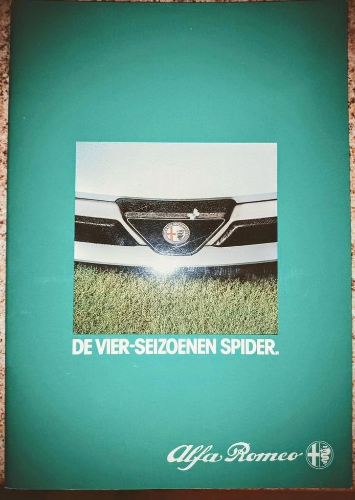 Alfa Romeo Spider, GTV (1984) en 159 (2007) merkfolders, Boeken, Auto's | Folders en Tijdschriften, Zo goed als nieuw, Alfa Romeo