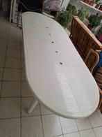 Tuintafel, Tuin en Terras, Tuintafels, Ophalen, Gebruikt, Ovaal, Kunststof