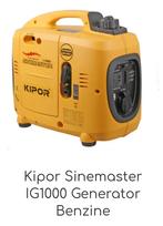Kipor aggregaat/stroomgroep IG1000, Bricolage & Construction, Générateurs, Enlèvement ou Envoi