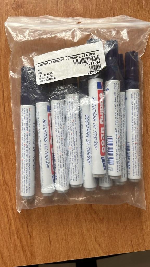 Edding 8280 UV Stift, Diversen, Bureau-accessoires, Nieuw, Ophalen of Verzenden