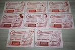8x Oude Flyers , Walt Disney , Dadum zeep , 16x11,7 cm, Enlèvement ou Envoi, Autres personnages, Utilisé, Image ou Affiche