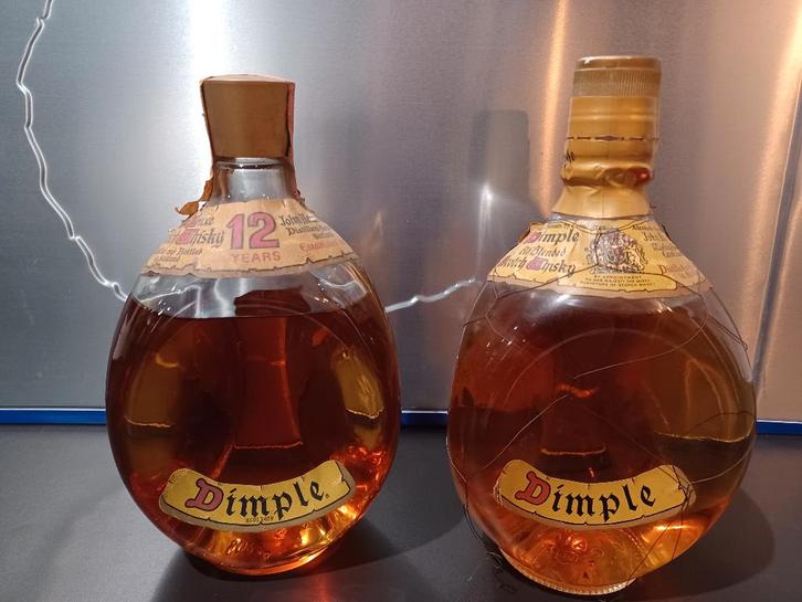 Duo Vintage Dimple Scotch Whisky – Jaren '70/'80, Verzamelen, Wijnen, Vol, Ophalen of Verzenden