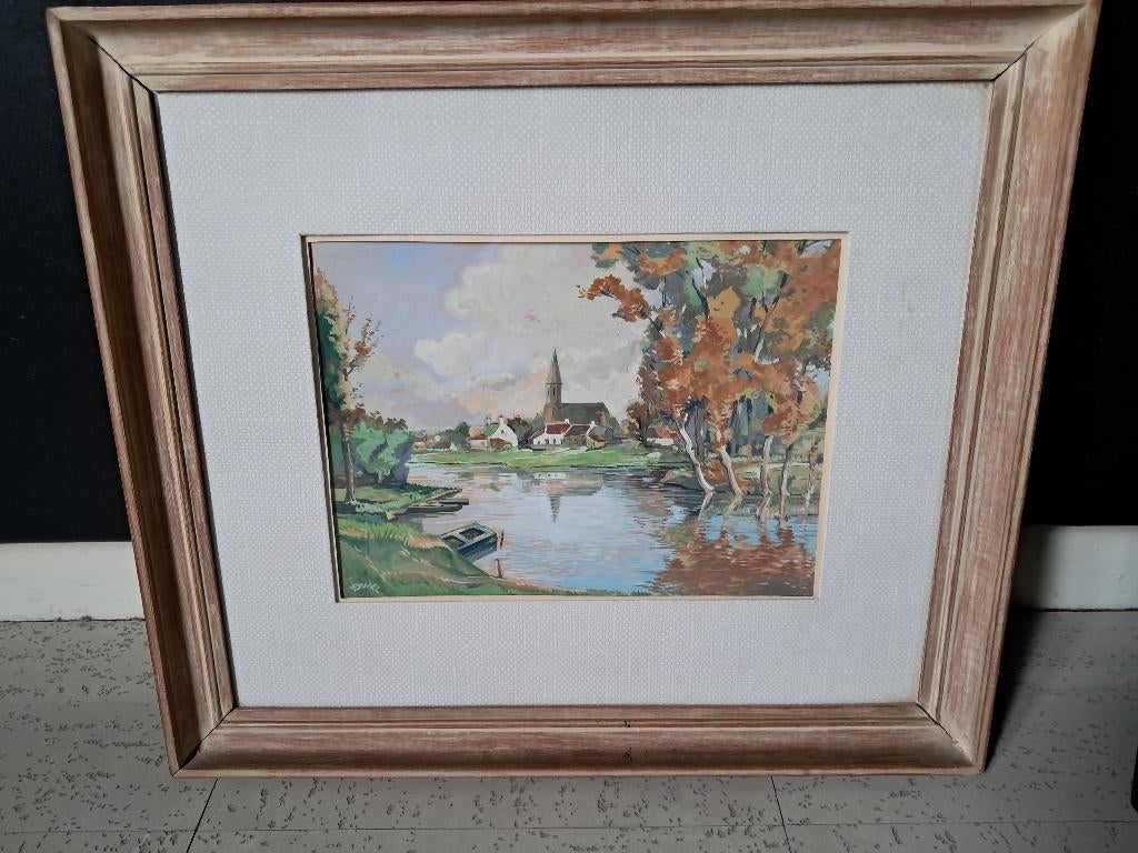 oude schilderij 'de leie bij Baarle' 1959, Enlèvement