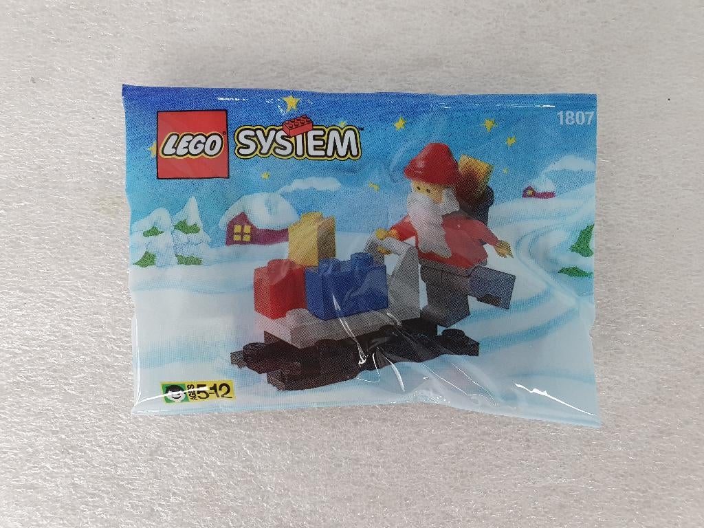 Lego System 1807: Santa Claus and Sleigh (nieuw), Lego, Nieuw, Ophalen of Verzenden, Compleet