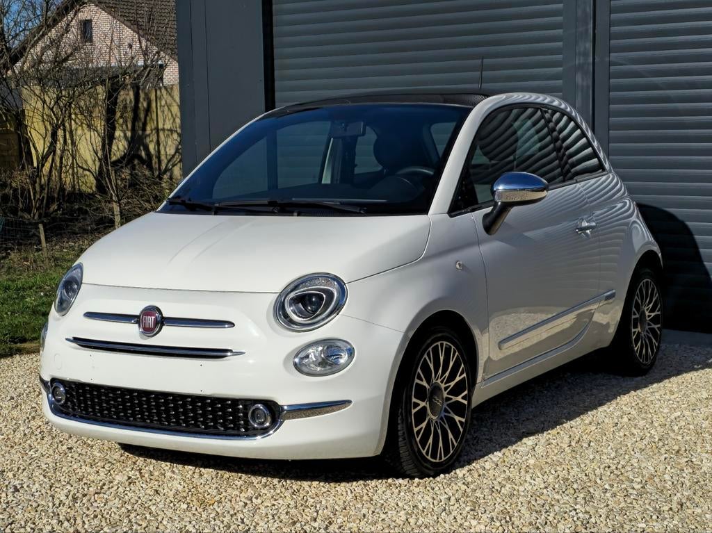 Fiat 500 hybrid eind 2020 met 67 xxx km benzine!, Auto's, Euro 6, USB, Wit, Bedrijf