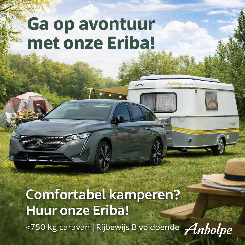 🔆🔆🔆 ERIBA CARAVAN TE HUUR / RIJBEWIJS B🔆🔆🔆, Vakantie, Campings, Overige, Aan zee, Aan meer of rivier, In bergen of heuvels