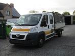 Peugeot Boxer 3.0 HDI Openlaadbak 7 plaats, Auto's, Voorwielaandrijving, Stof, Bedrijf, Grijs