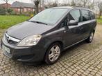 7 zitplaatsen opel Zafira benzine euro 5, Auto's, Voorwielaandrijving, Euro 5, Zwart, 4 cilinders