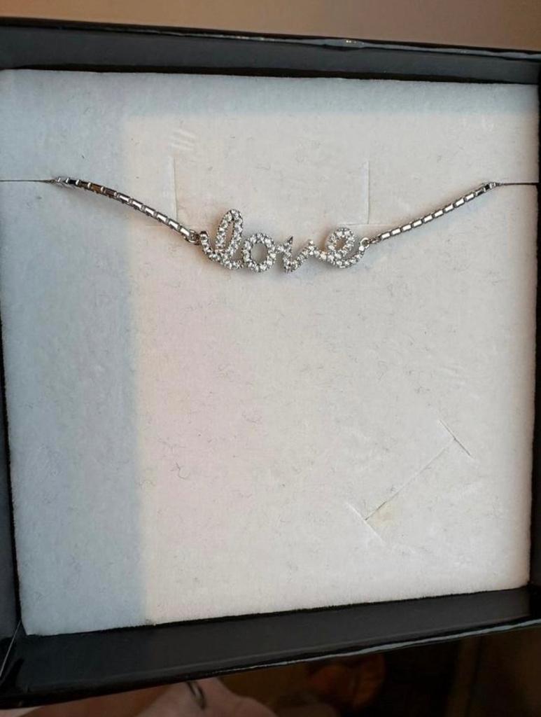 Bracelet en argent « LOVE » de la marque Orage, Bijoux, Sacs & Beauté, Neuf, Enlèvement, Avec strass, Argent