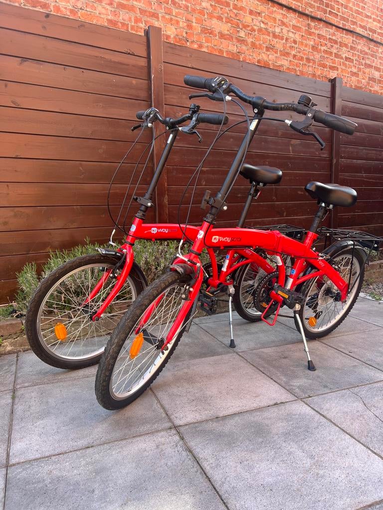 2 vouwfietsen merk wayscral, Autres marques, Vitesses, Frein sur jante, Comme neuf