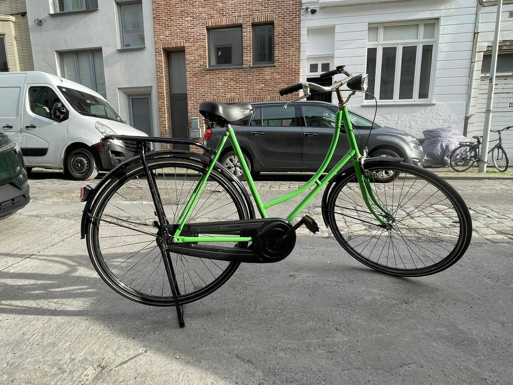 Groene omafiets / hollandse fiets, Enlèvement, Utilisé, Frein à rétropédalage