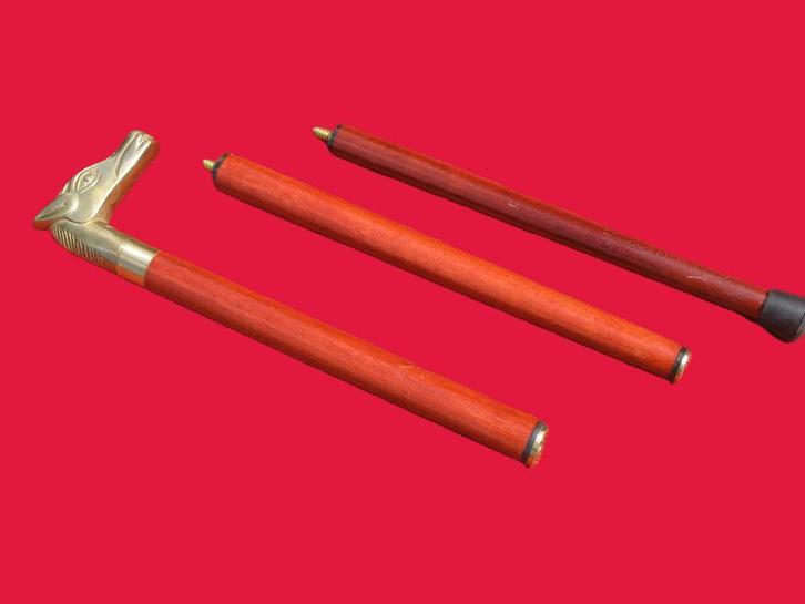 3 Delige wandelstok met geheime opbergvak., Diversen, Wandelstokken, Ophalen