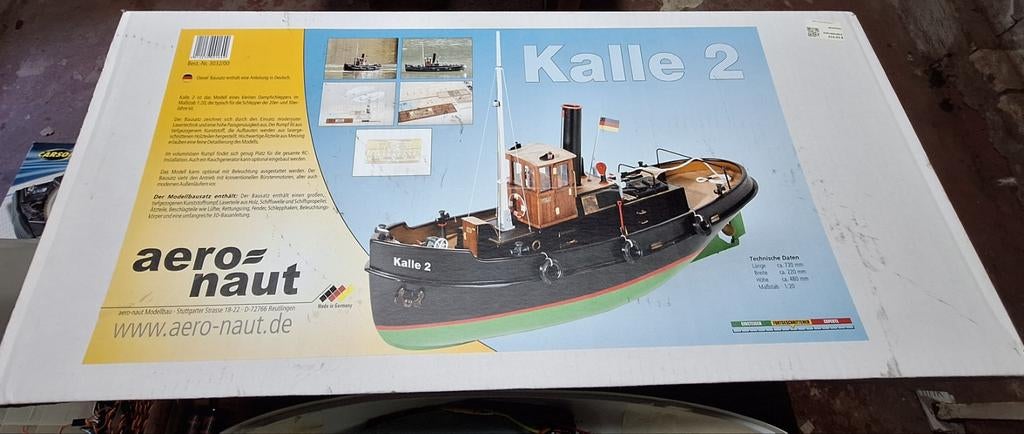 Aero naut stoom sleper Kalle 2, Hobby en Vrije tijd, Modelbouw | Boten en Schepen, Ophalen
