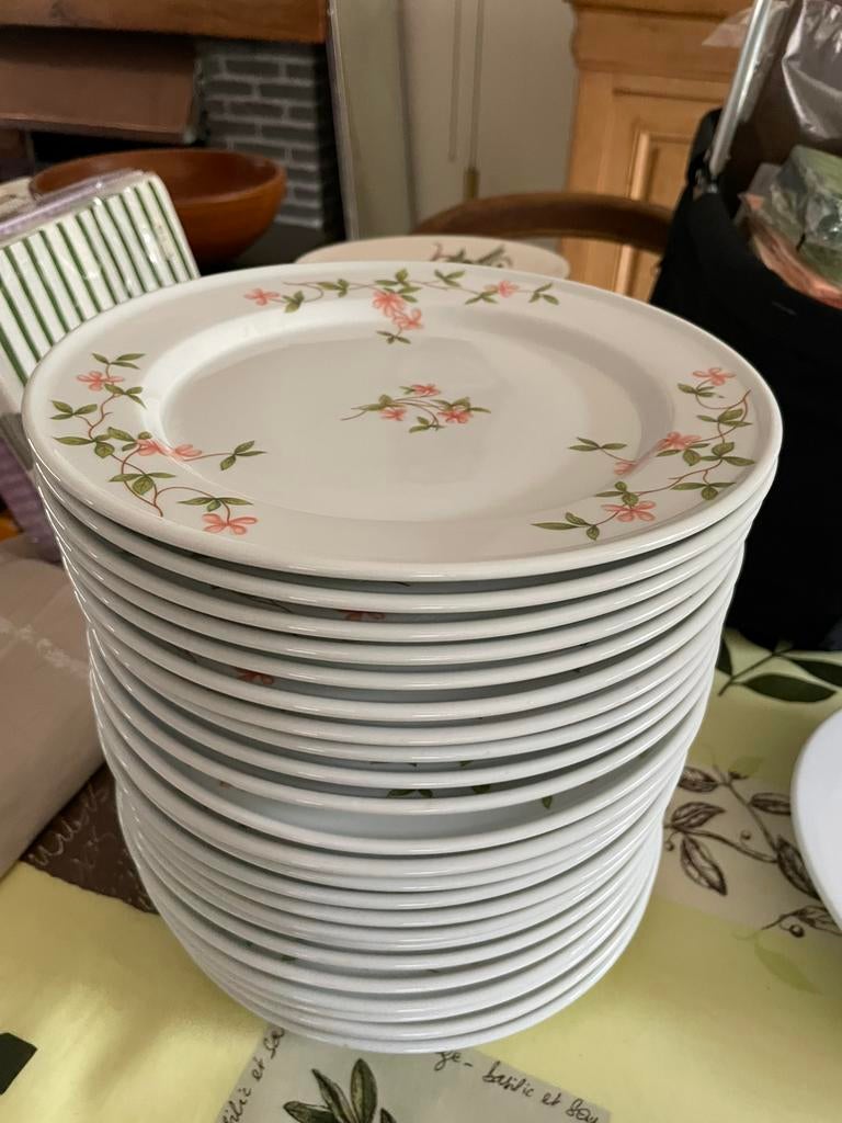 Servies: grote borden -24 stuks diameter 24 cm, Ophalen, Porselein, Bord(en)