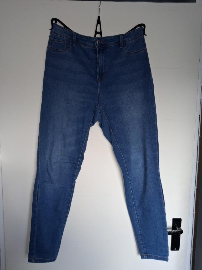 Denim Co. blauwe skinny  jeans, maat 42, Kleding | Dames, Spijkerbroeken en Jeans, Verzenden, Zo goed als nieuw, Blauw, W33 - W36 (confectie 42/44)